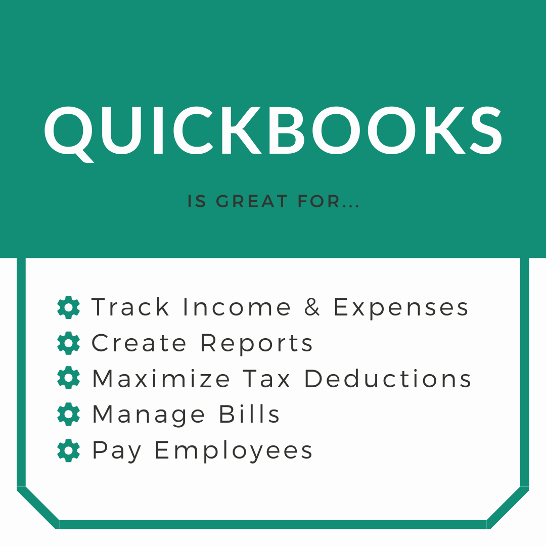 QuickBooks is a professional bookkeeping and accounting software. This tool saves time making tracking expenses, creating financial reports, maximizing tax deductions, managing bills, and even paying employees a breeze. 
